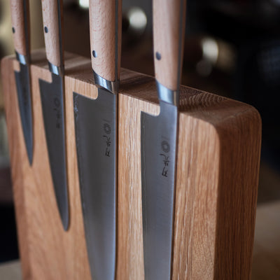 Magnetic Knife Block - Oak