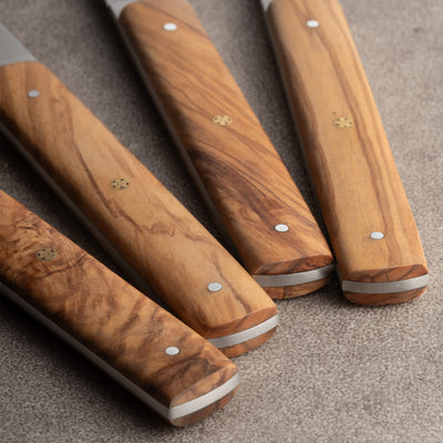 Ensemble de couteaux à steak-Olivewood