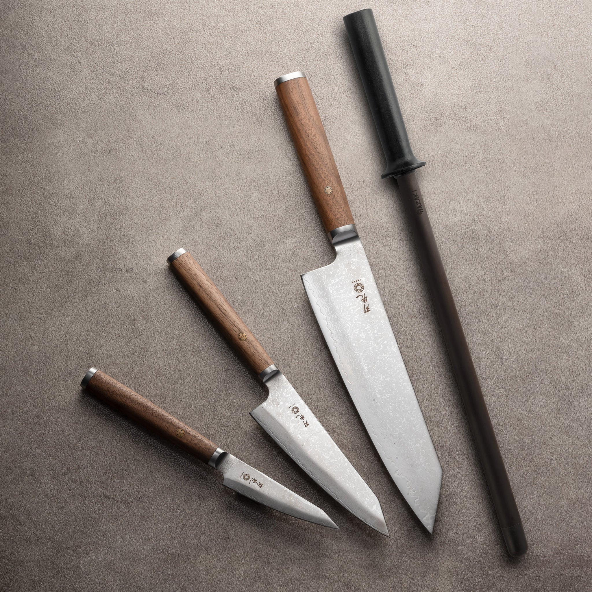 4 Pc Pro Set - Walnut – Hazaki Knives