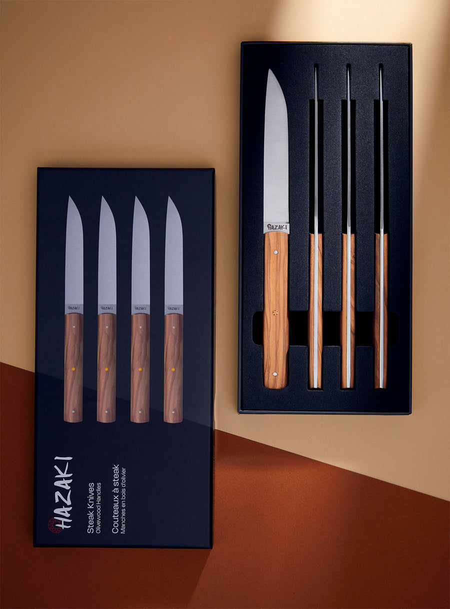 Steak Knife Kit - Olivewood