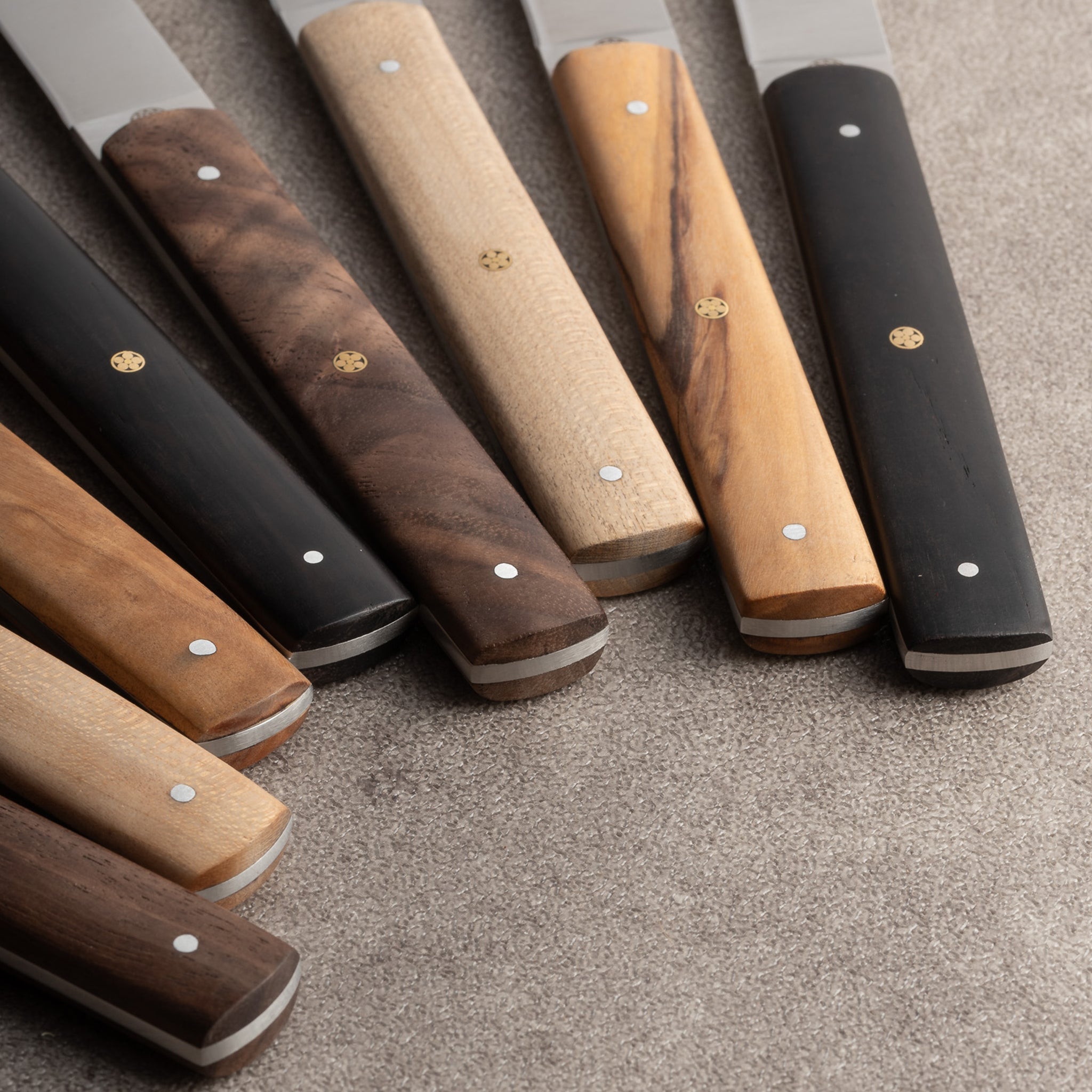 Steak Knife Kit - Mixed Wood – Hazaki Knives