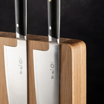 Magnetic Knife Block - Oak