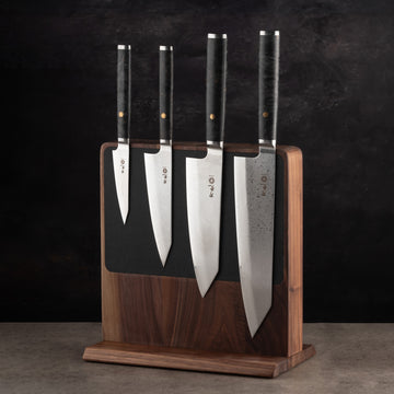 Magnetic Knife Block - Walnut