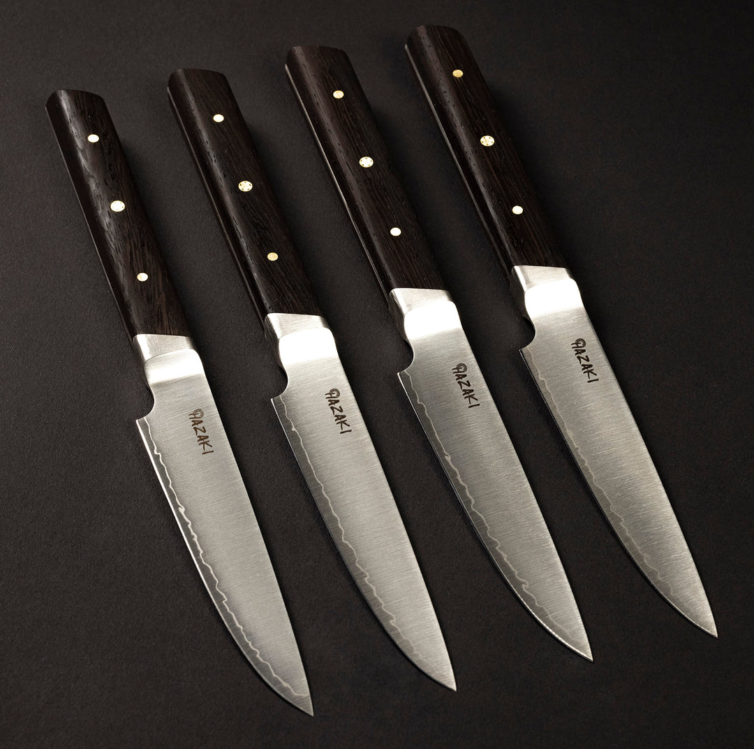 Set COLOR de 4 couteaux à steak Gris