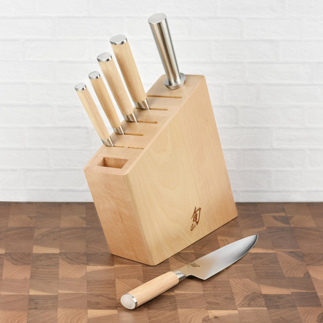 Knife Block - Birch