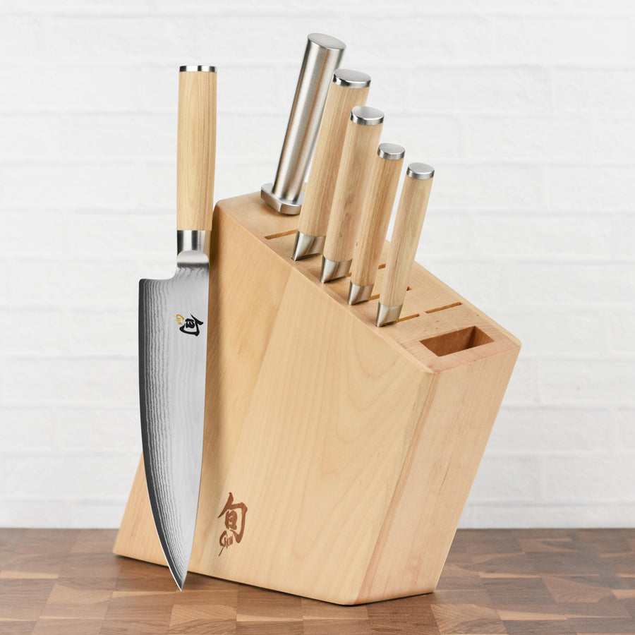 Knife Block - Birch